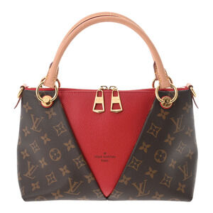 LOUIS VUITTON Monogram V Tote Cerise Red Handbag